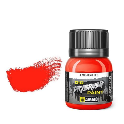 Przejdź do produktu Ammo Mig 0643 - Dio Drybrush Red - farba do techniki suchego pędzla 40 ml
