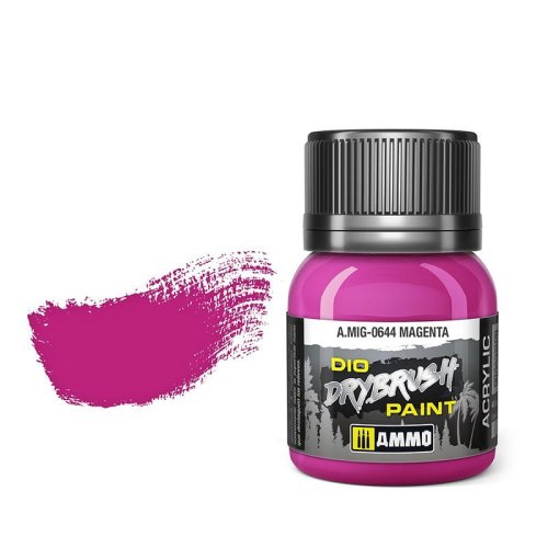 Przejdź do produktu Ammo Mig 0644 - Dio Drybrush Magenta - farba do techniki suchego pędzla 40 ml