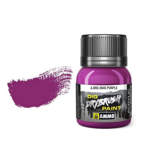 Przejdź do produktu Ammo Mig 0645 - Dio Drybrush Purple - farba do techniki suchego pędzla 40 ml