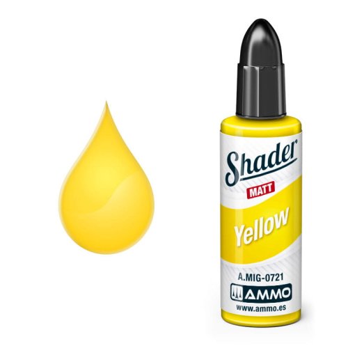 Przejdź do produktu Ammo Mig 0721 - Matt Shader Yellow - farba do cieniowania 10 ml