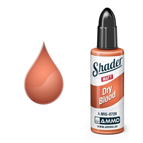 Przejdź do produktu Ammo Mig 0726 - Matt Shader Dry Blood - farba do cieniowania 10 ml