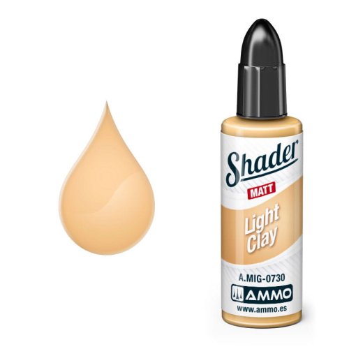 Przejdź do produktu Ammo Mig 0730 - Matt Shader Light Clay - farba do cieniowania 10 ml