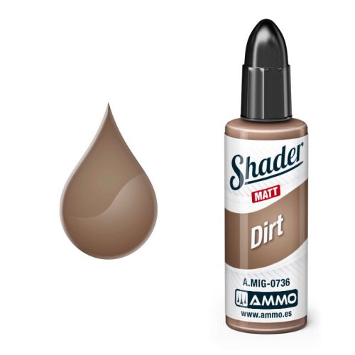 Przejdź do produktu Ammo Mig 0736 - Matt Shader Dirt - farba do cieniowania 10 ml