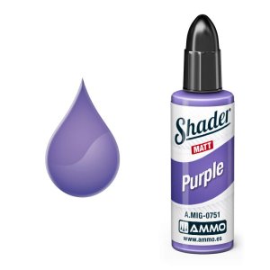 Ammo Mig 0751 - Matt Shader Purple - farba do cieniowania 10 ml