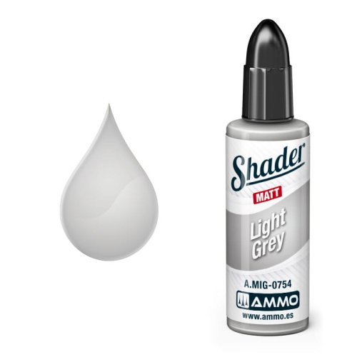 Przejdź do produktu Ammo Mig 0754 - Matt Shader Light Grey - farba do cieniowania 10 ml