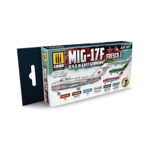 Przejdź do produktu Ammo Mig 7254 - Zestaw farb Mig-17F USSR - East Germany