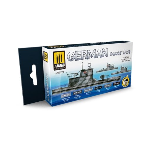 Przejdź do produktu Ammo Mig 7258 - Zestaw farb German U-boot WWII