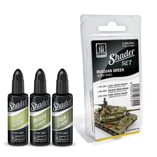 Przejdź do produktu Ammo Mig 7321 - Zestaw farb Shader Russian Green
