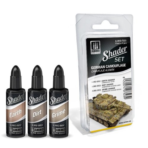 Przejdź do produktu Ammo Mig 7323 - Zestaw farb Shader German Camouflage