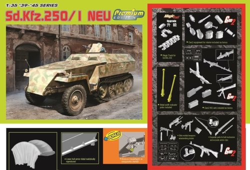 Przejdź do produktu Dragon 6476 - 1:35 Sd.Kfz.250/1 Neu Premium Edition