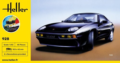 Przejdź do produktu Heller 56149 - 1:43 Porsche 928 model z farbami