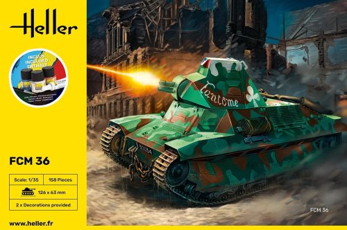 Przejdź do produktu Heller 35322 - 1:35 FCM 36 model z farbami