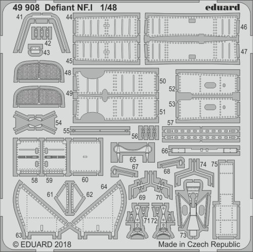 Przejdź do produktu EDUARD 49908 - 1:48 Defiant NF.I
