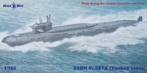 Przejdź do produktu Mikromir 350045 - 1:350 SSBN Pr.667A Yankee class