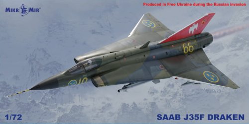 Przejdź do produktu Mikromir 72027 - 1:72 SAAB J35F Draken