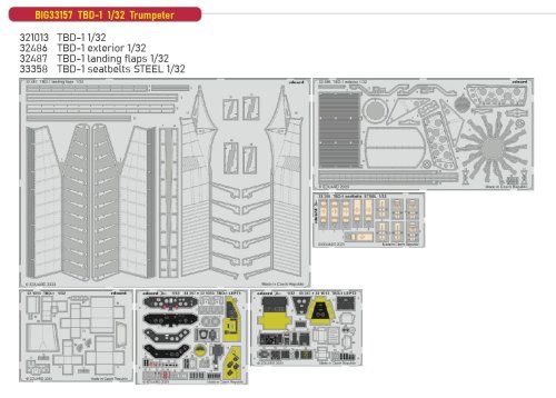 Przejdź do produktu Eduard BIG33157 - 1:32 TBD-1