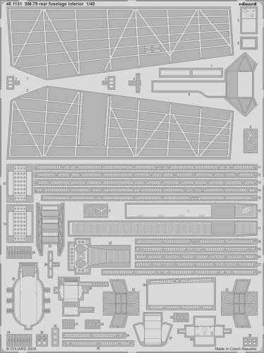 Przejdź do produktu Eduard 481131 - 1:48 SM.79 rear fuselage interior