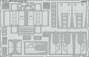 Eduard 481130 - 1:48 SM.79 undercarriage