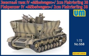 Unimodels 558 - 1:72 Flakpanzer IV Mobelwagen / 2 cm Flakvierling 38