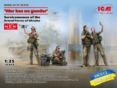 Przejdź do produktu ICM 35755 - 1:35 War Has No Gender Female Servicemen of the Armed Forces of Ukraine