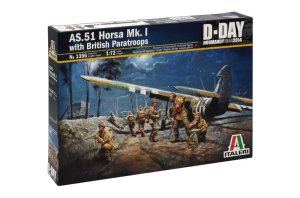 ITALERI 1356 - 1:72 AS.51 Horsa Mk.I with British Paratroops