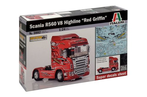 Przejdź do produktu ITALERI 3882 - 1:24 Scania R560 V8 Highline - Red Griffin
