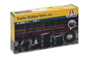 ITALERI 3890 - 1:24 Trailer Rubber Tyres (8 x)