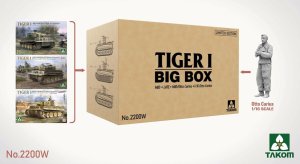Takom 2200W - 1:35 Tiger I Big Box Mid+Late+Mid/Otto Carius +1/16 Otto Carius