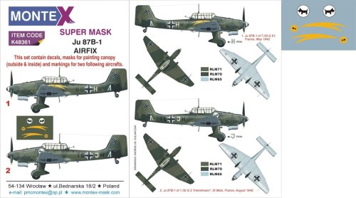 Przejdź do produktu MONTEX K48361 - 1:48 Junkers Ju 87B-1
