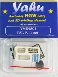 YAHU YMS4801 - 1:48 PZL P.11 / PZL P.24 zestaw akcesoriów