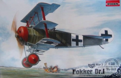 Przejdź do produktu RODEN 601 - 1:32 Fokker Dr.I
