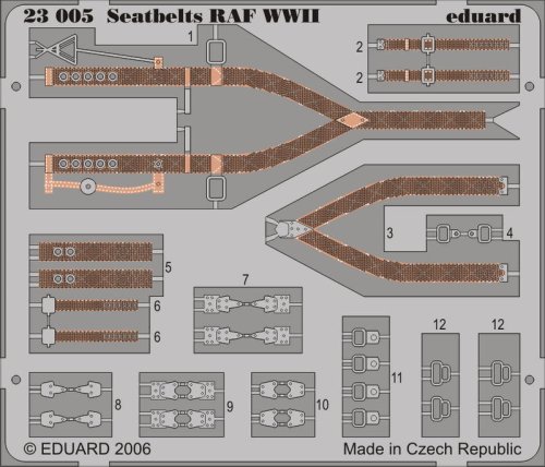 Przejdź do produktu EDUARD 23005 - 1:24 Seatbelts RAF WWII