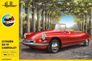 Heller 56796 - 1:16 Citroen DS 19 Cabriolet model z farbami