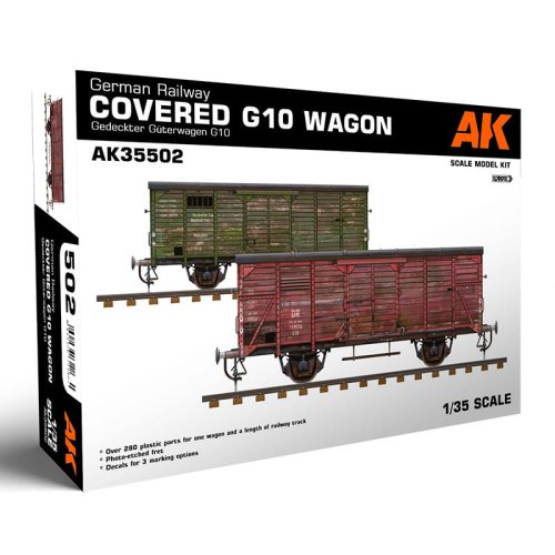Przejdź do produktu AK Interactive 35502 - 1:35 German Railway Covered G10 Wagon