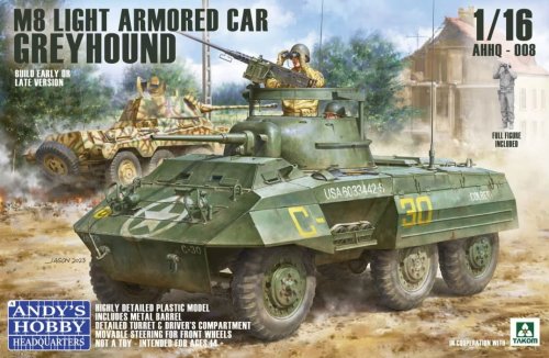 Przejdź do produktu Andy's Hobby Headquarters AHHQ-008 - 1:16 M8 Greyhound US Light Armoured Car