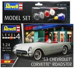 Revell 67718 - 1:24 Chevrolet Corvette Roadster 1953 model z farbami