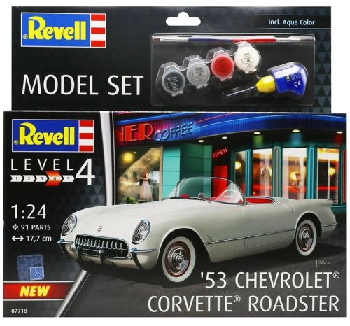 Przejdź do produktu Revell 67718 - 1:24 Chevrolet Corvette Roadster 1953 model z farbami