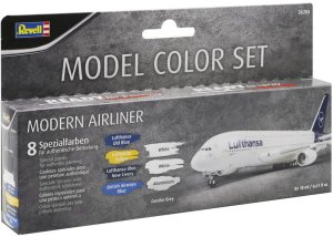 Revell 36203 - Zestaw farb akrylowych Modern Airliner 8 x 18 ml
