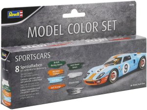 Revell 36202 - Zestaw farb akrylowych Sportscars 8 x 18 ml