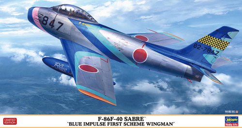 Przejdź do produktu Hasegawa 07526 - 1:48 F-86F-40 Sabre Blue Impulse First Scheme Wingman