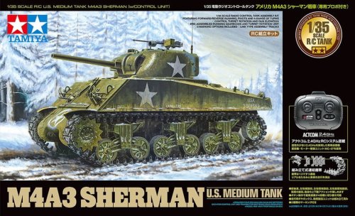 Przejdź do produktu Tamiya 48217 - 1:35 U.S. Medium Tank M4A3 Sherman w/Control Unit