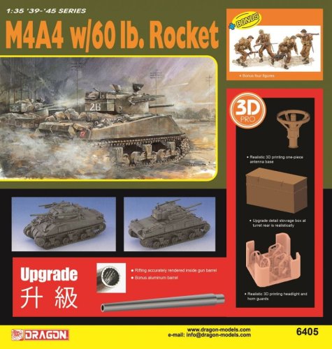 Przejdź do produktu Dragon 6405 - 1:35 M4A4 w/60 lb. Rocket
