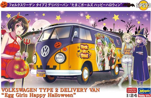 Przejdź do produktu Hasegawa SP573 52373 - 1:24 Volkswagen Type 2 Delivery Van Egg Girls Happy Halloween