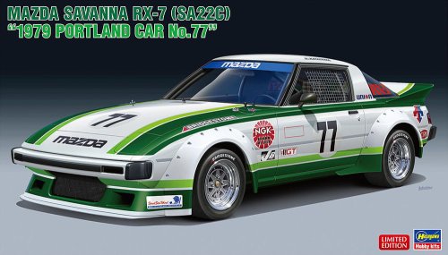 Przejdź do produktu Hasegawa 20661 - 1:24 Mazda Savanna RX-7 SA22C 1979 Portland Car No.77