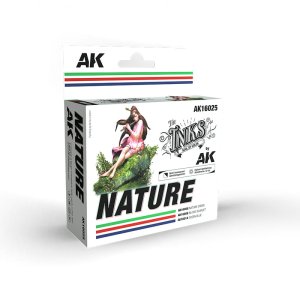 AK Interactive 16025 - Zestaw tuszy do cieniowania Nature Inks