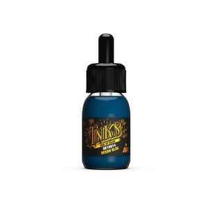 AK Interactive 16014 - Tusz do cieniowania Ocean Blue Ink 30 ml