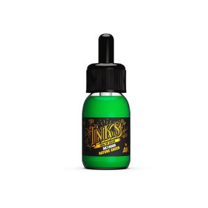 AK Interactive 16008 - Tusz do cieniowania Nature Green Ink 30 ml