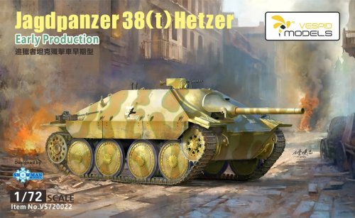 Przejdź do produktu Vespid Models VS720022 - 1:72 Jagdpanzer 38(t) Hetzer - Early Production