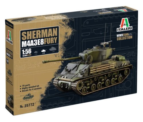 Przejdź do produktu Italeri 25772 - 1:56 Sherman M4A3E8 Fury