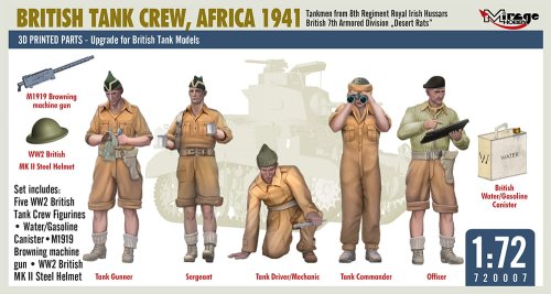 Przejdź do produktu Mirage 720007 - 1:72 British Tank Crew Africa 1941